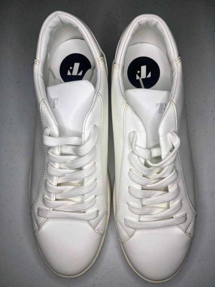 Thousand Fell Sneakers Women’s Size 9 White Faux Leather Low Top Lace Up Shoes